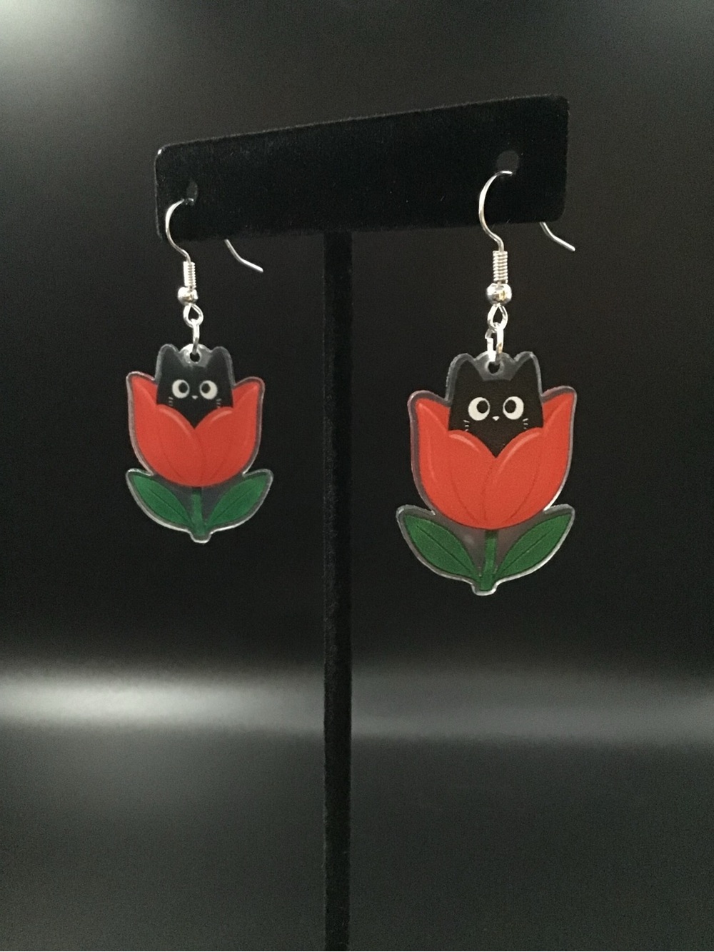 Flower Cats Earrings
